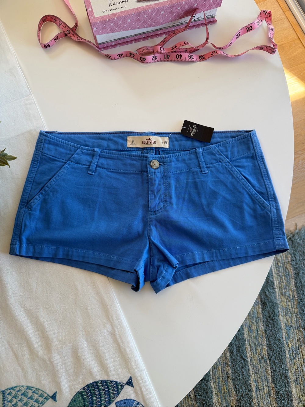 Vintage True Blue Cotton Shorts
